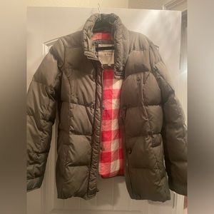 Abercrombie and Fitch olive green large puffer jacket